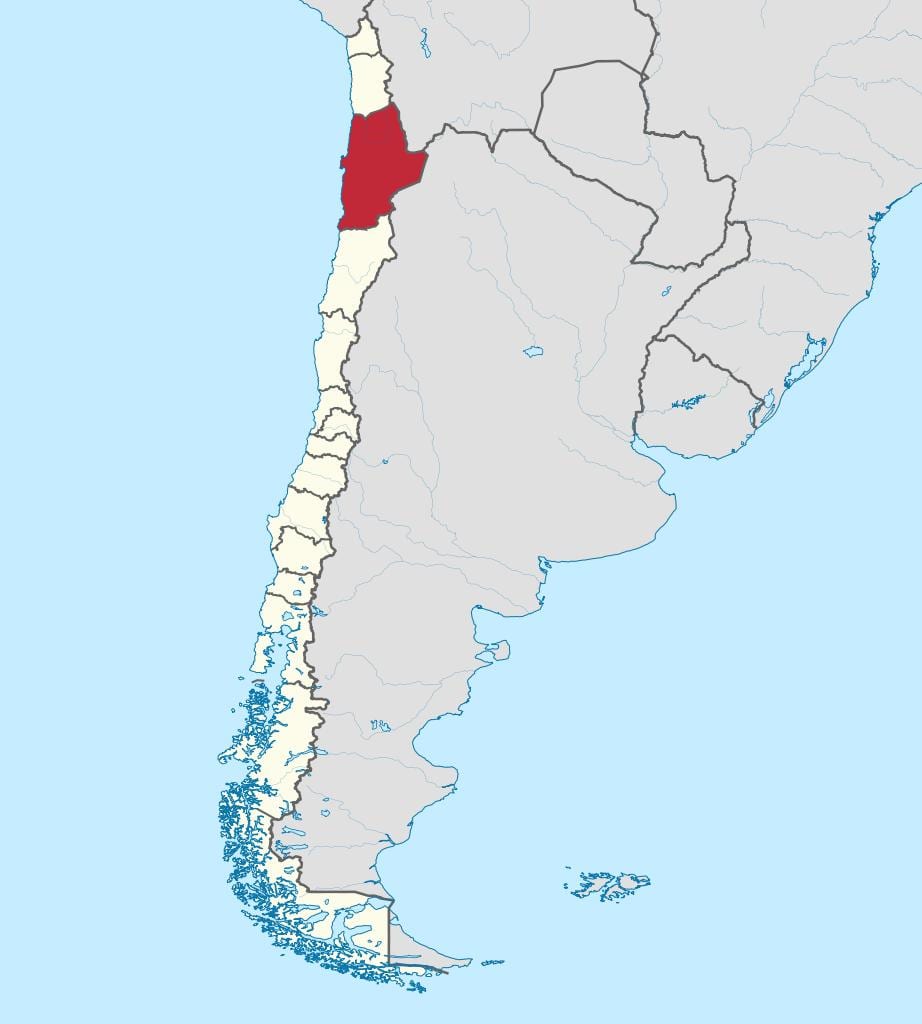 Térkép antofagasta Chile