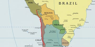 Térkép északi Chile