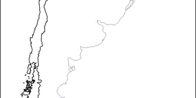Üres térkép Chile