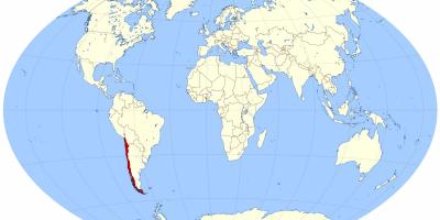 Világtérképen mutatja, Chile