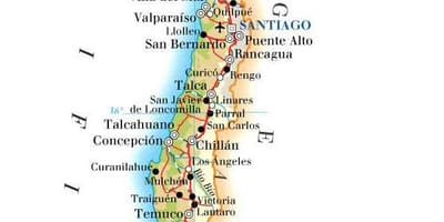 Térkép Chile nemzeti parkok 