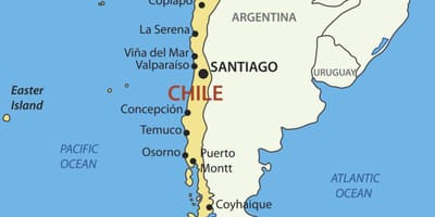 Térkép Chile ország