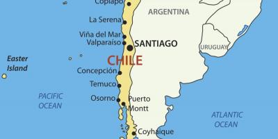 Térkép Chile ország