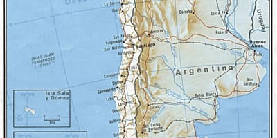 Chile vasúti térkép