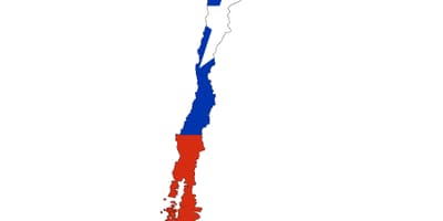 Chile térkép zászló