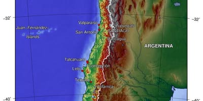 Chile földrajz térkép